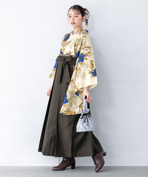 floroレディース袴4点セット （着物・襦袢・下帯・袴）（着物）｜SOUBIEN（ソウビエン）