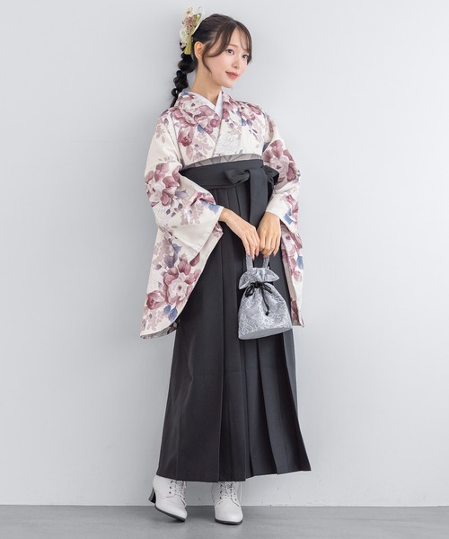 floroレディース袴4点セット （着物・襦袢・下帯・袴）（着物）｜SOUBIEN（ソウビエン）