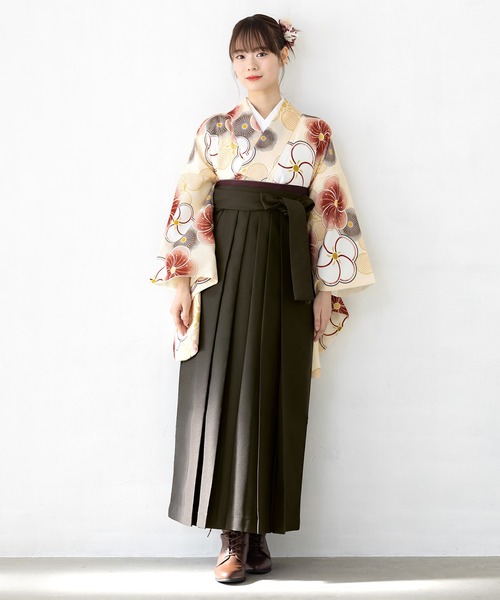 floroレディース袴4点セット （着物・襦袢・下帯・袴）（着物）｜SOUBIEN（ソウビエン）