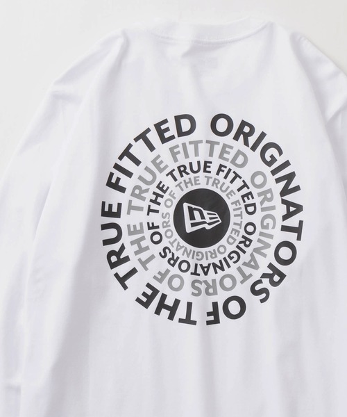 NEW ERA(ニューエラ)の「【NEW ERA/ニューエラ】Circle OOTTF サークルロゴ バックプリント ロングスリーブT/長袖Tシャツ/レギュラーフィット/ORIGINATORS CIRCLE/ 吸汗/ 速乾(Tシャツ/カットソー・メンズ・ブラック/ホワイト・M/L/XL)」の2枚目の写真