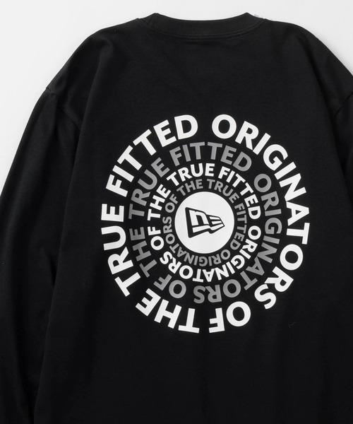 NEW ERA(ニューエラ)の「【NEW ERA/ニューエラ】Circle OOTTF サークルロゴ バックプリント ロングスリーブT/長袖Tシャツ/レギュラーフィット/ORIGINATORS CIRCLE/ 吸汗/ 速乾(Tシャツ/カットソー・メンズ・ブラック/ホワイト・M/L/XL)」の1枚目の写真