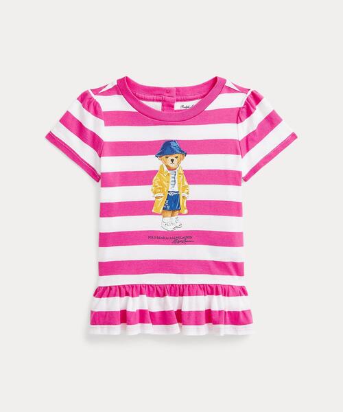 ストライプド Polo ベア コットン ペプラム Tシャツ（その他ベビーウェア）｜POLO RALPH LAUREN CHILDRENSWEAR（ポロ ラルフ ローレン チルドレンズウェア）