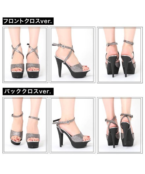 DAZZY(デイジー)の「【全5タイプから自由に選べる】履くだけで美脚を叶える!13cmヒール 3way シンプル くびれ ストーム サンダル(サンダル・レディース・A/E/D/C/B・24.5cm/24.0cm/23.5cm/23.0cm)」の17枚目の写真