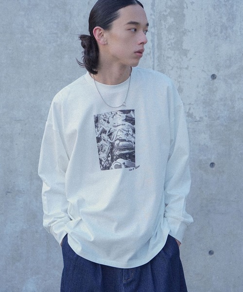MDR（エムディアール）の「マルチプリントロンＴ（Tシャツ/カットソー・メンズ・ブラック系その他2/ホワイト系その他4/ブラック系その他/ブラック系その他4/ホワイト系その他/ホワイト系その他2/ホワイト系その他3/ブラック系その他3・L/M）」の3枚目の写真