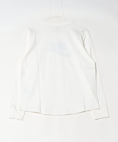 NIKE（ナイキ）の「NIKE/ナイキ　WS NSWエッセンシャル L/S Tｼｬﾂ（Tシャツ/カットソー・レディース・ホワイト/ブラック・S/M/L/XL）」の3枚目の写真