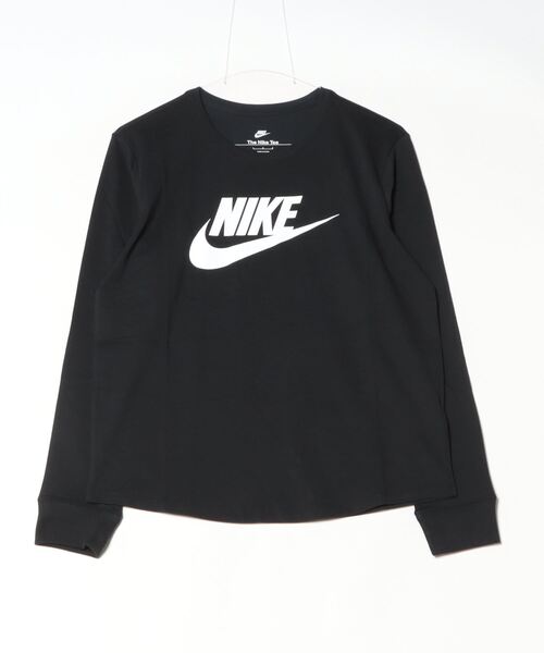 NIKE（ナイキ）の「NIKE/ナイキ　WS NSWエッセンシャル L/S Tｼｬﾂ（Tシャツ/カットソー・レディース・ホワイト/ブラック・S/M/L/XL）」の5枚目の写真