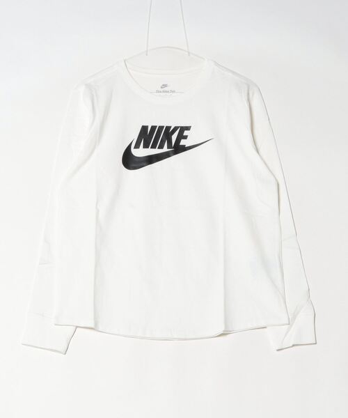 NIKE（ナイキ）の「NIKE/ナイキ　WS NSWエッセンシャル L/S Tｼｬﾂ（Tシャツ/カットソー・レディース・ホワイト/ブラック・S/M/L/XL）」の8枚目の写真
