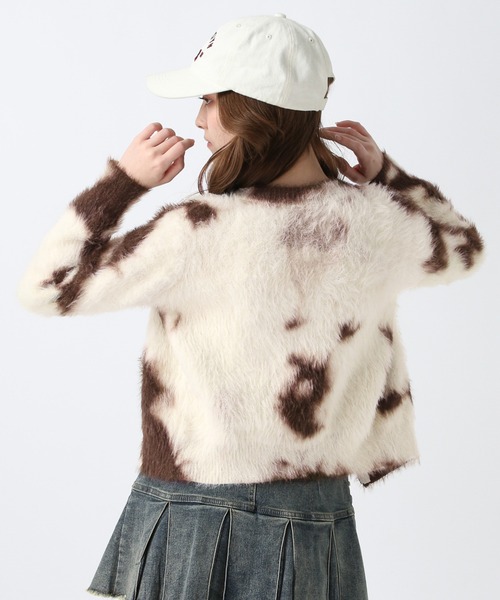 FOREVER 21(フォーエバー トゥエンティーワン)の「【2025SS】モヤパターンダブルジップカーデイガン(カーディガン/ボレロ・レディース・ベージュ/ナチュラル/ブルー・FREE)」の16枚目の写真