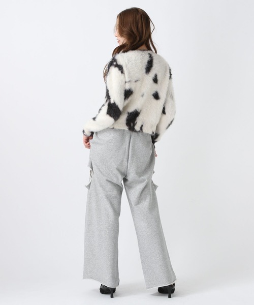 FOREVER 21(フォーエバー トゥエンティーワン)の「【2025SS】モヤパターンダブルジップカーデイガン(カーディガン/ボレロ・レディース・ベージュ/ナチュラル/ブルー・FREE)」の6枚目の写真