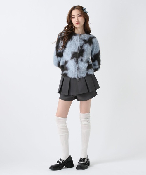 FOREVER 21(フォーエバー トゥエンティーワン)の「【2025SS】モヤパターンダブルジップカーデイガン(カーディガン/ボレロ・レディース・ベージュ/ナチュラル/ブルー・FREE)」の21枚目の写真