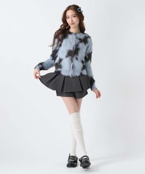 FOREVER 21(フォーエバー トゥエンティーワン)の「【2025SS】モヤパターンダブルジップカーデイガン(カーディガン/ボレロ・レディース・ベージュ/ナチュラル/ブルー・FREE)」の20枚目の写真