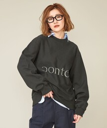 blurhms | 【別注】＜blurhms for conte＞ロゴプリント ビッグ プルオーバースウェット(スウェット)