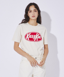 MIXTA（ミクスタ）の「【MIXTA/ミクスタ 】CREW NECK / I HOPE / KITTY KAT/ Tシャツ（Tシャツ/カットソー）」