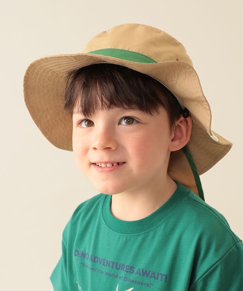 BEAMS mini（ビームスミニ）の「アドベンチャーハット 2025SS（52～54cm）（ハット・キッズ・ネイビー/ベージュ/ピンク・ONE SIZE）」の2枚目の写真