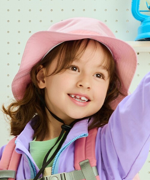 BEAMS mini（ビームスミニ）の「アドベンチャーハット 2025SS（52～54cm）（ハット・キッズ・ネイビー/ベージュ/ピンク・ONE SIZE）」の4枚目の写真