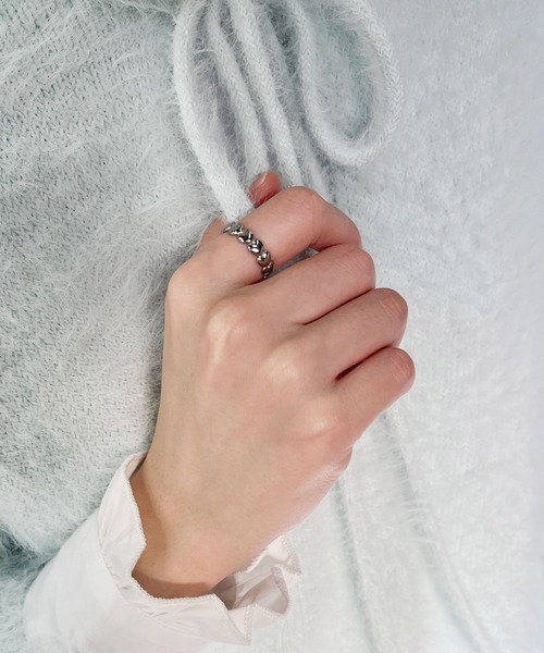 RUBY AND YOU（ルビーアンドユー）の「［select］ハートリング（リング・レディース・シルバー/ゴールド・FREE）」の2枚目の写真