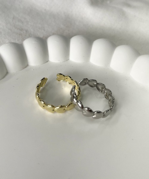 RUBY AND YOU（ルビーアンドユー）の「［select］ハートリング（リング・レディース・シルバー/ゴールド・FREE）」の3枚目の写真