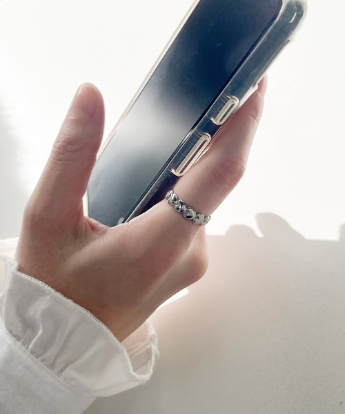 RUBY AND YOU（ルビーアンドユー）の「［select］ハートリング（リング・レディース・シルバー/ゴールド・FREE）」の4枚目の写真