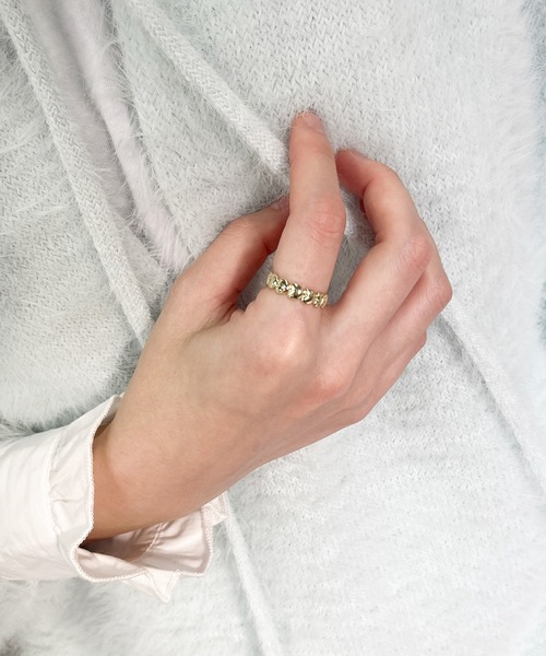 RUBY AND YOU（ルビーアンドユー）の「［select］ハートリング（リング・レディース・シルバー/ゴールド・FREE）」の8枚目の写真