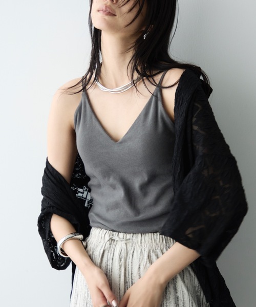 カップインVネックキャミソール（キャミソール）｜DFFUR.（ディフル