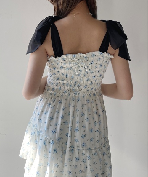 one way（ワンウェイ）の「ティアードシャーリングキャミワンピース（ワンピース・レディース・ホワイト系その他/ブラック系その他/ピンク/ブラック/イエロー系その他/ブルー系その他・FREE）」の10枚目の写真