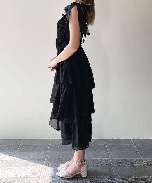 one way（ワンウェイ）の「ティアードシャーリングキャミワンピース（ワンピース・レディース・ホワイト系その他/ブラック系その他/ピンク/ブラック/イエロー系その他/ブルー系その他・FREE）」の19枚目の写真