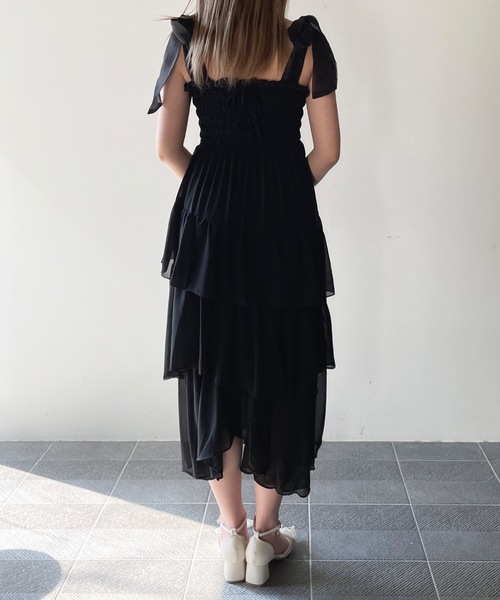 one way（ワンウェイ）の「ティアードシャーリングキャミワンピース（ワンピース・レディース・ホワイト系その他/ブラック系その他/ピンク/ブラック/イエロー系その他/ブルー系その他・FREE）」の20枚目の写真