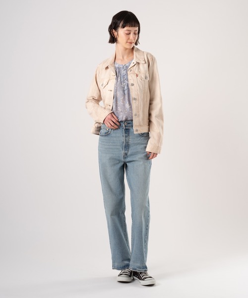Levi's(リーバイス)の「Levi's/リーバイス トラッカージャケット(デニムジャケット・レディース・ベージュ・S/M/XS)」の9枚目の写真