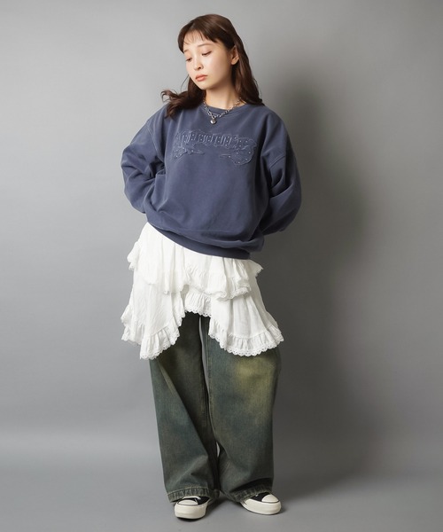SPINNS(スピンズ)の「イレヘムレースミニスカート/スカパン/インナーパンツ付き(スカート・レディース・ホワイト/ブラック/グリーン系その他/アイボリー・ONESIZE)」の9枚目の写真