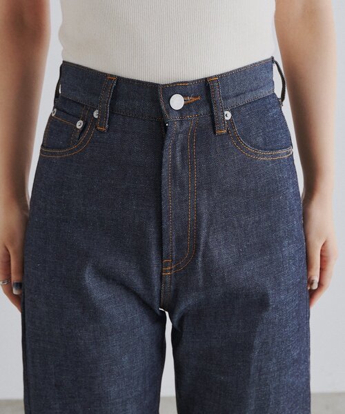 Lui's(ルイス)の「ogamo レザーライクバギーパンツ(デニムパンツ・レディース・インディゴブルー・S)」の13枚目の写真