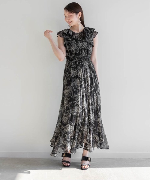 RANDA シフォンエスカルゴラインワンピース 新品未使用 タグ付き セール】シフォンエスカルゴラインワンピース（ワンピース