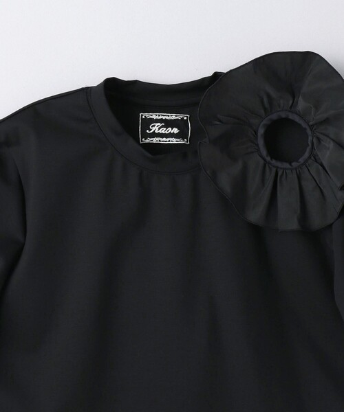Kaon(カオン)の「<Kaon>アネモネ ホール Tシャツ(Tシャツ/カットソー・レディース・ブラック・FREE)」の3枚目の写真
