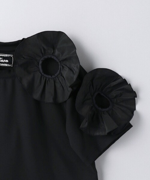 Kaon(カオン)の「<Kaon>アネモネ ホール Tシャツ(Tシャツ/カットソー・レディース・ブラック・FREE)」の5枚目の写真