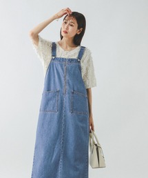 GLOBAL WORK | GOODデニムジャンスカ/243801(ジャンパースカート)