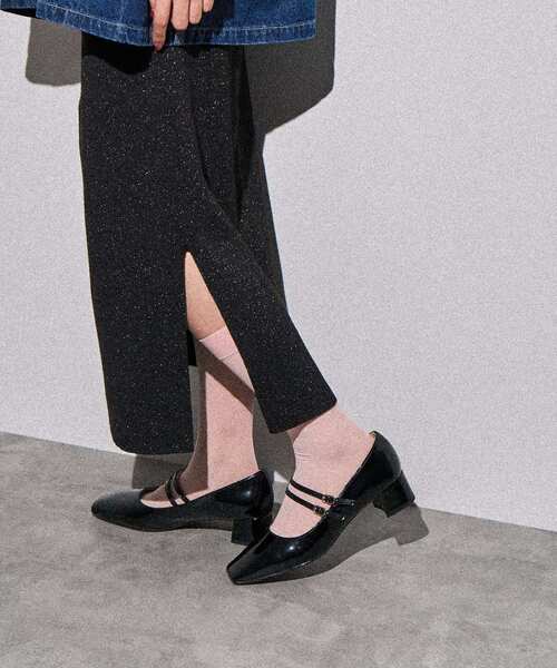 AMERICAN HOLIC（アメリカンホリック）の「ダブルストラップメリージェーン（パンプス・レディース・シルバー/ゴールド/ブラック・S/M/L）」の8枚目の写真