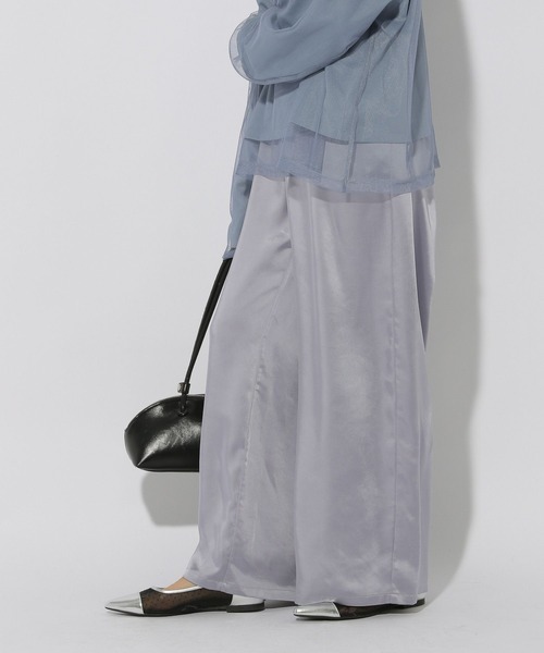 Elura（エルーラ）の「サテンワイドパンツ＜低身長サイズあり＞/289219（その他パンツ・レディース・ネイビー/ベージュ/ブルー系その他3・MEDIUM/LARGE）」の22枚目の写真