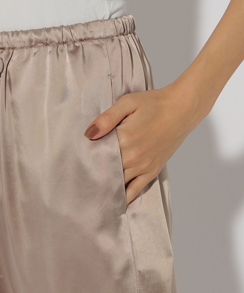 Elura（エルーラ）の「サテンワイドパンツ＜低身長サイズあり＞/289219（その他パンツ・レディース・ネイビー/ベージュ/ブルー系その他3・MEDIUM/LARGE）」の9枚目の写真