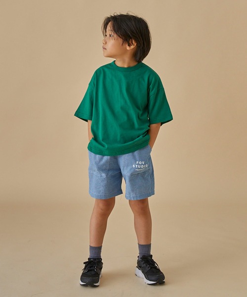 FOV(フォブ)の「フォブ PLAIN 6分袖 Tシャツ(Tシャツ/カットソー・キッズ・ホワイト/ベージュ系その他/グリーン/イエロー/ブルー/チャコールグレー/ブラック・S/XL/M/L)」の11枚目の写真