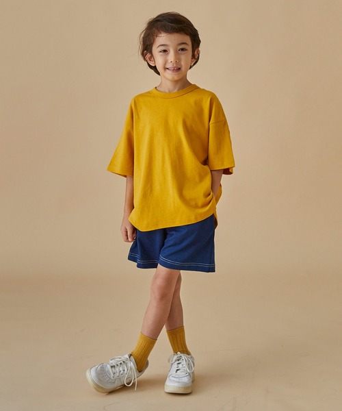 FOV(フォブ)の「フォブ PLAIN 6分袖 Tシャツ(Tシャツ/カットソー・キッズ・ホワイト/ベージュ系その他/グリーン/イエロー/ブルー/チャコールグレー/ブラック・S/XL/M/L)」の14枚目の写真