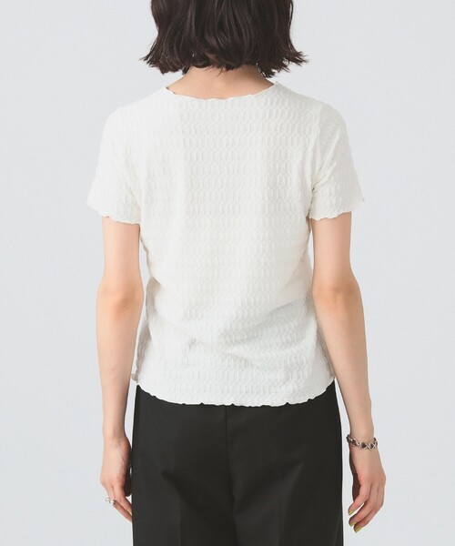 Ray BEAMS（レイビームス）の「シュリンク ストレッチTシャツ（Tシャツ/カットソー・レディース・ブラック/オフホワイト/レッド・ONE SIZE）」の17枚目の写真