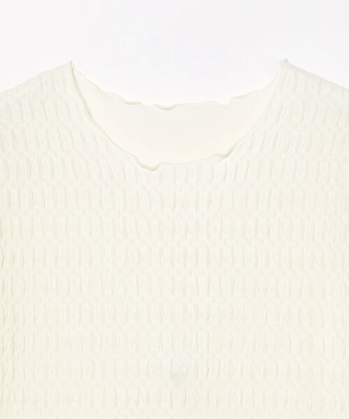 Ray BEAMS（レイビームス）の「シュリンク ストレッチTシャツ（Tシャツ/カットソー・レディース・ブラック/オフホワイト/レッド・ONE SIZE）」の22枚目の写真