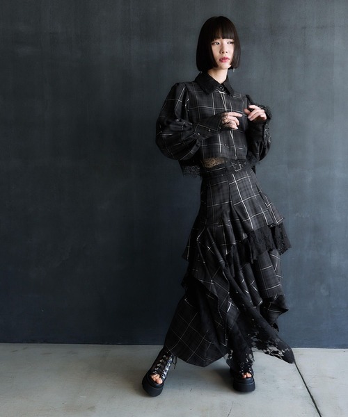 HARE(ハレ)の「【EDGY MODE】タータンチェックショートシャツ(HARE HARE(ハレ)の「【EDGY MODE】タータンチェックショートシャツ(HARE