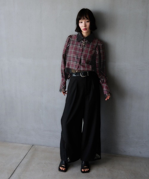 HARE（ハレ）の「【EDGY MODE】タータンチェックショートシャツ(HARE