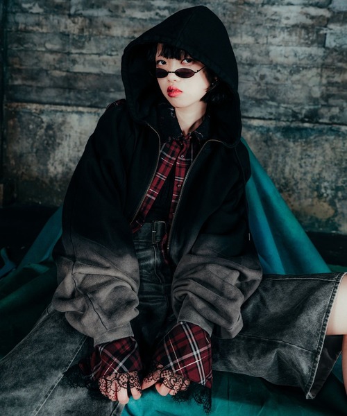 HARE（ハレ）の「【EDGY MODE】タータンチェックショートシャツ(HARE