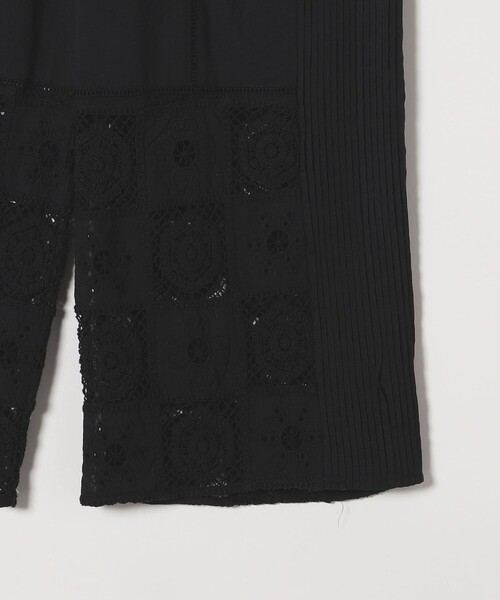 SHIPS any（シップス エニィ）の「SHIPS any:〈手洗い可能〉パッチワーク レース セミワイド イージー パンツ（その他パンツ・レディース・ブラック/オフホワイト・ONE SIZE）」の13枚目の写真