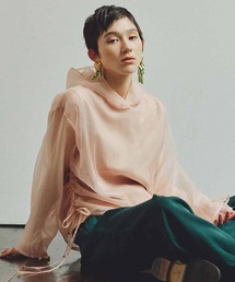 MEDE19F | ＭＥＤＥ１９Ｆ　カットソー裏地付きシアーフーディー(パーカー)