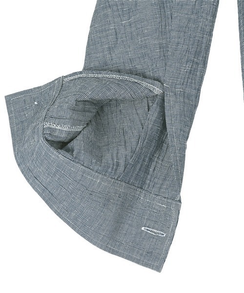 g-stage（ジーステージ）の「清涼 ドライ 麻混 カバーオール リネンジャケット　ジ－ステ－ジ（カバーオール・メンズ・ベージュ/ネイビー・46/50/48）」の7枚目の写真