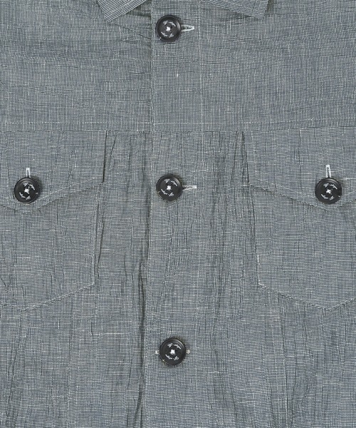 g-stage（ジーステージ）の「清涼 ドライ 麻混 カバーオール リネンジャケット　ジ－ステ－ジ（カバーオール・メンズ・ベージュ/ネイビー・46/50/48）」の9枚目の写真