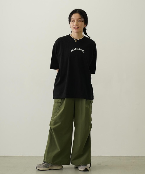 MILKFED.(ミルクフェド)の「PLAID HEART WIDE S/S TEE(Tシャツ/カットソー・レディース・ホワイト/ライトピンク/ブラック・L/M)」の22枚目の写真