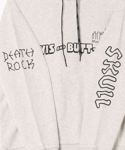 Manhattan Portage（マンハッタンポーテージ）の「Sweat Parka BEAVIS AND BUTT-HEAD（パーカー・メンズ・ヘザーチャコール/オートミール・SMALL/MEDIUM/LARGE/X-LARGE）」の14枚目の写真